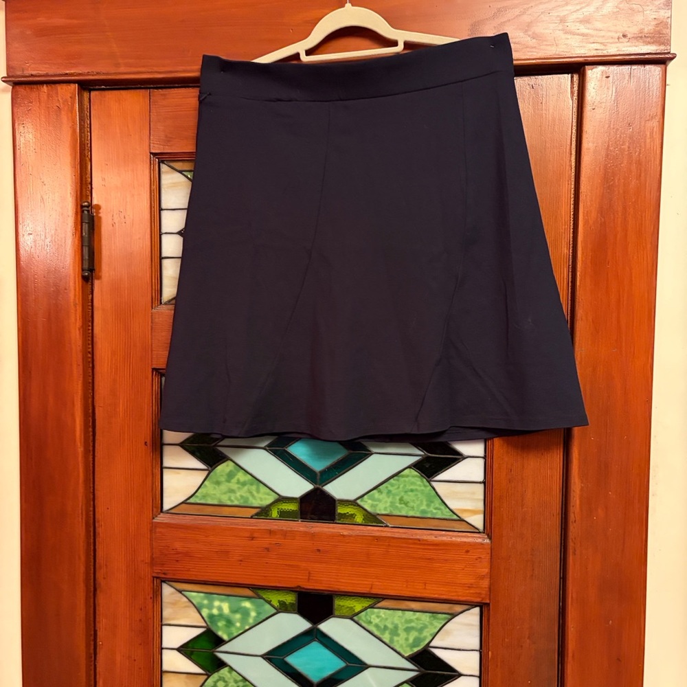 Royal Robbins Deep Navy A-Line Ponte Skirt
